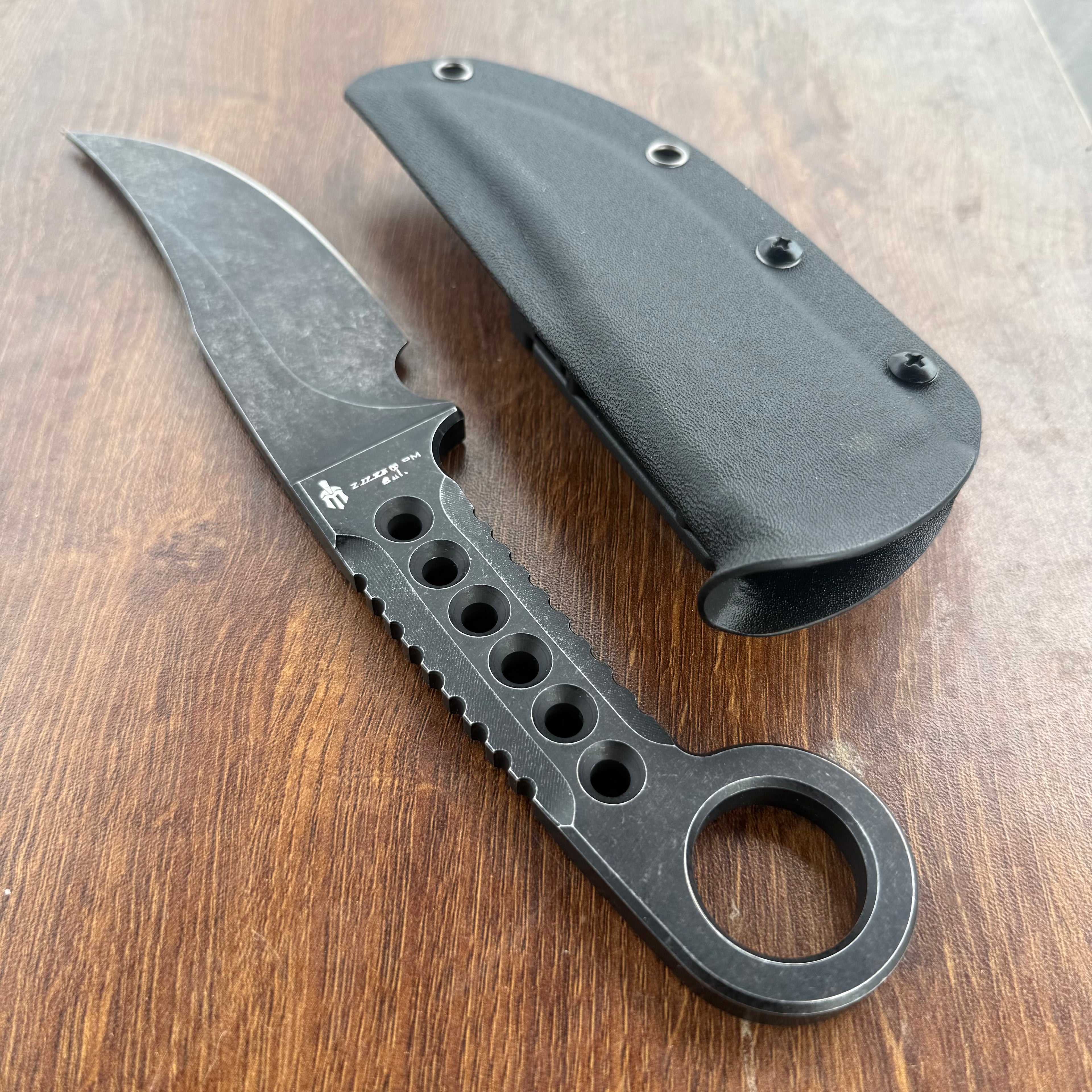 Heavy Skeletonized Fixie with Kydex Sheath