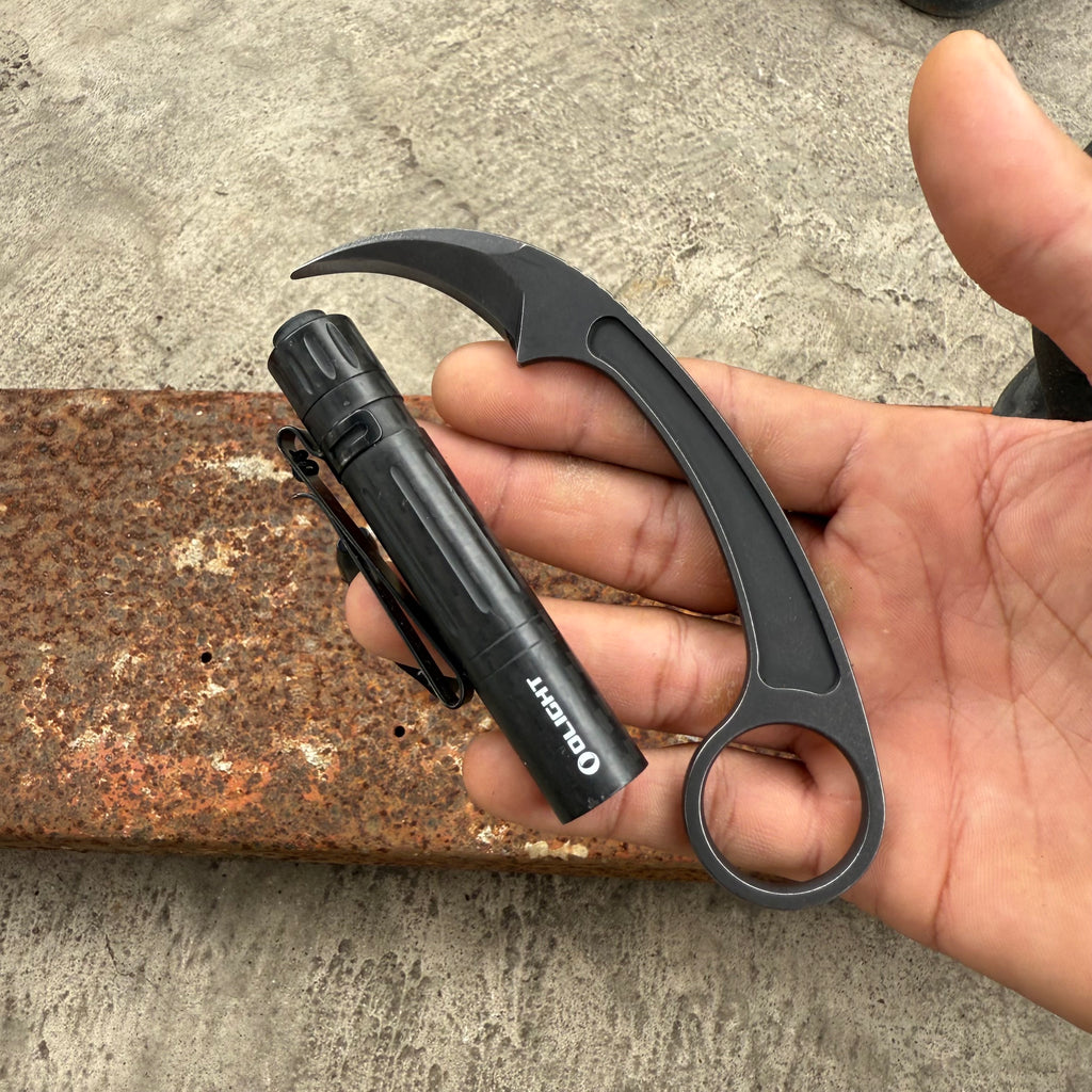 Skeletonized Karambit with Sheath