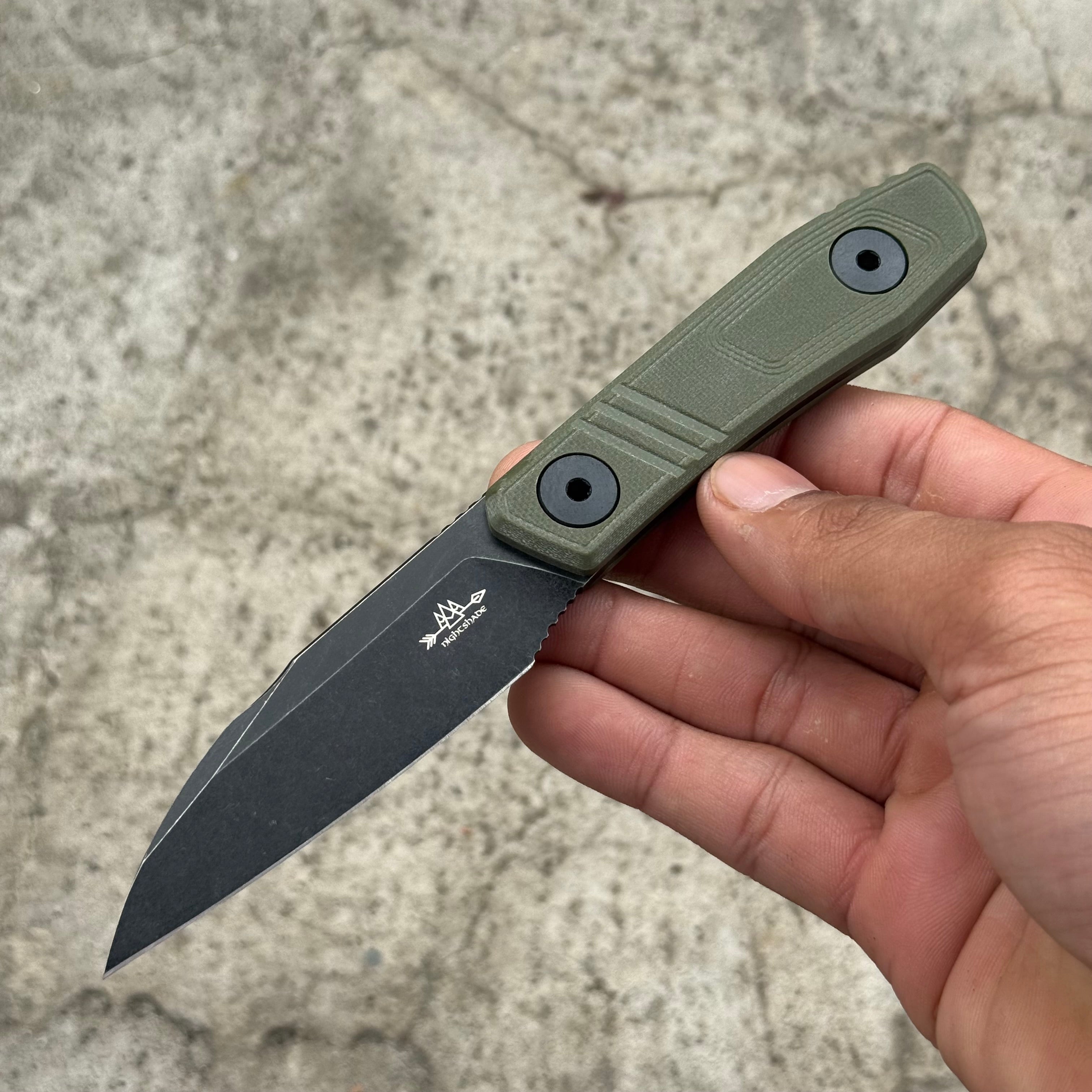 ATG Nightshade Fixie EDC Fixed Blade