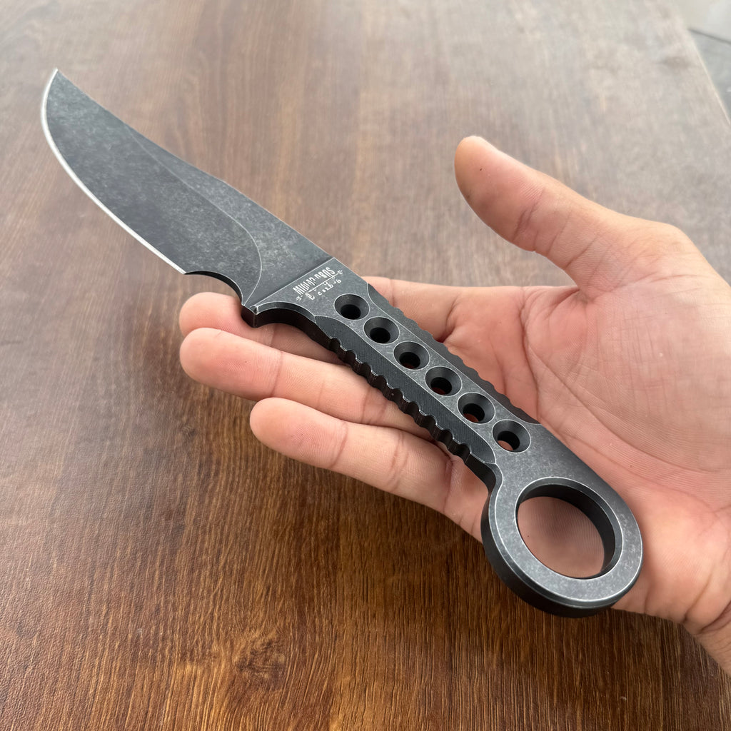 Heavy Skeletonized Fixie with Kydex Sheath