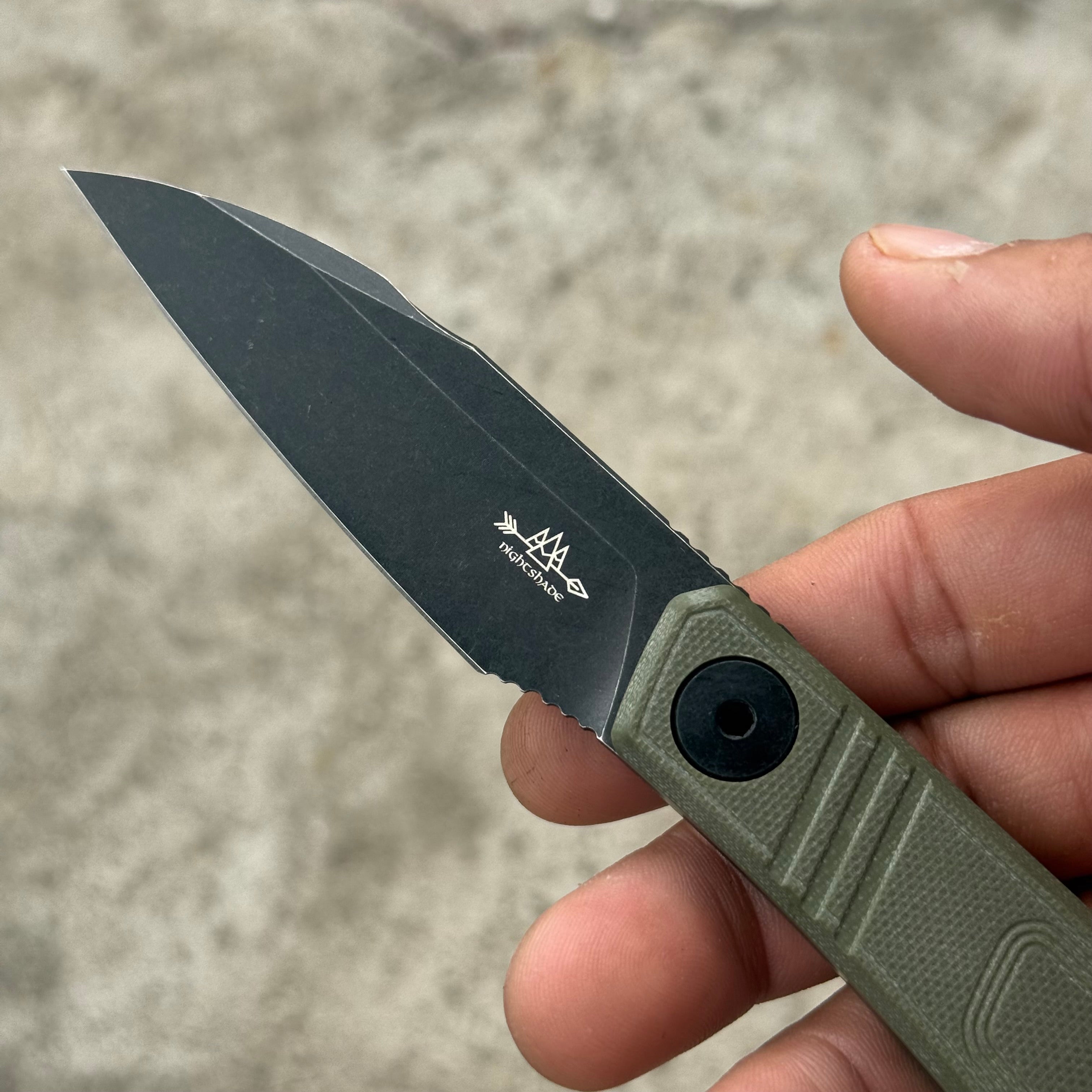 ATG Nightshade Fixie EDC Fixed Blade
