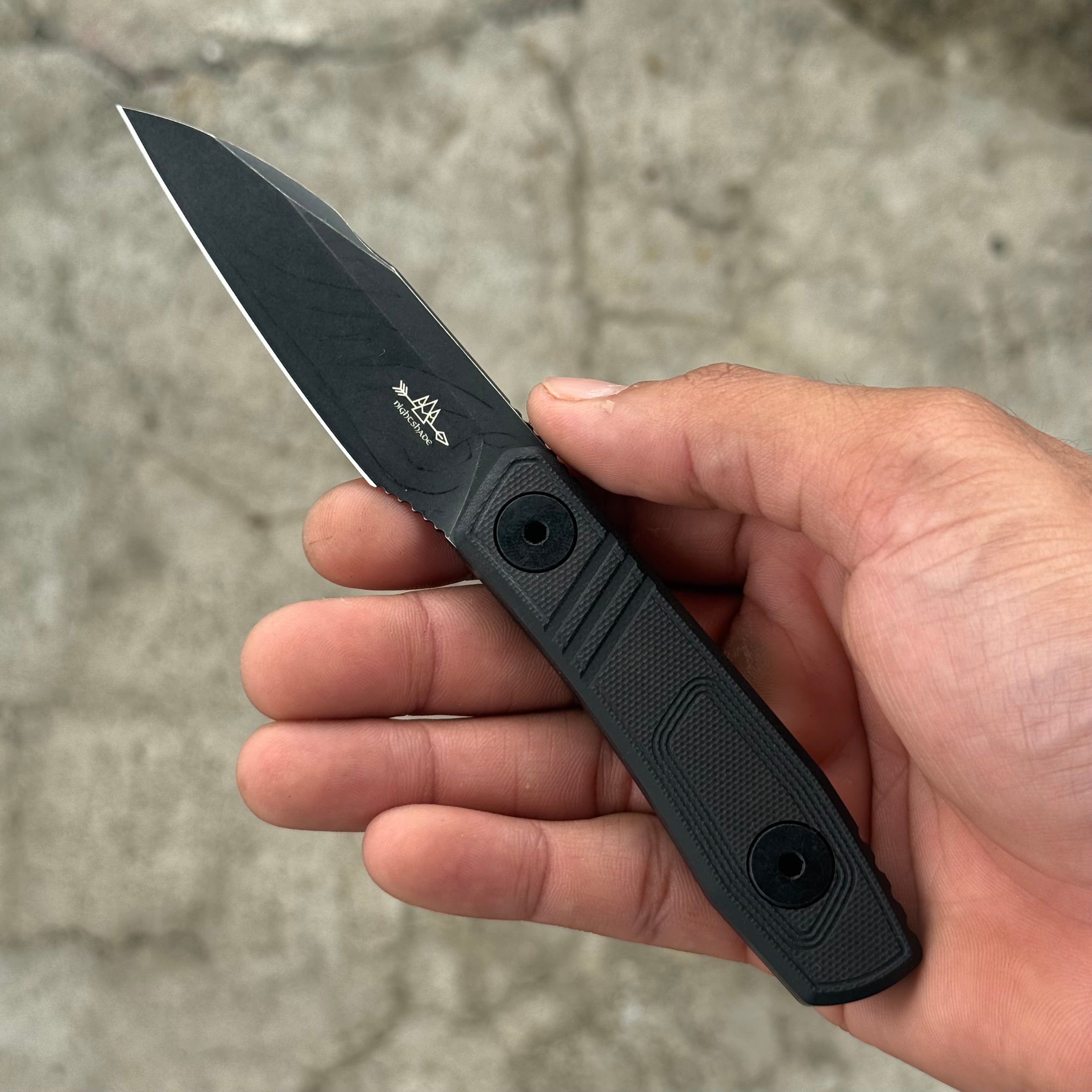 ATG Nightshade Fixie EDC Fixed Blade