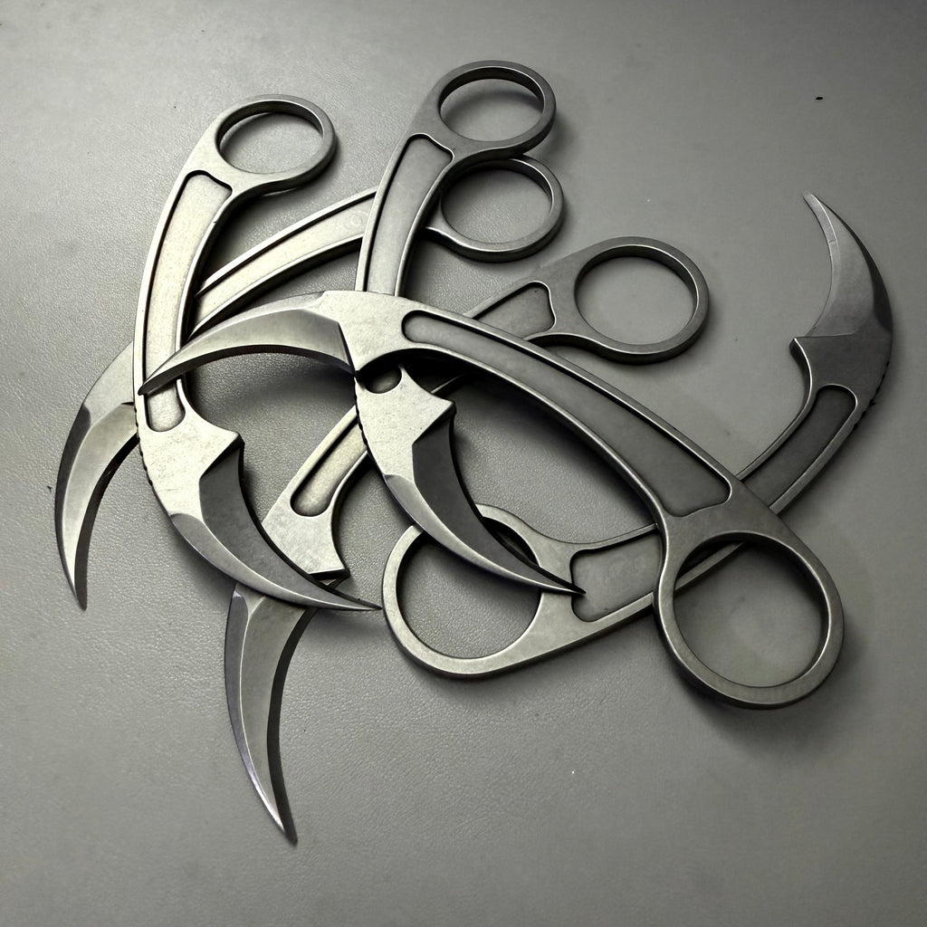 Skeletonized Karambit with Sheath