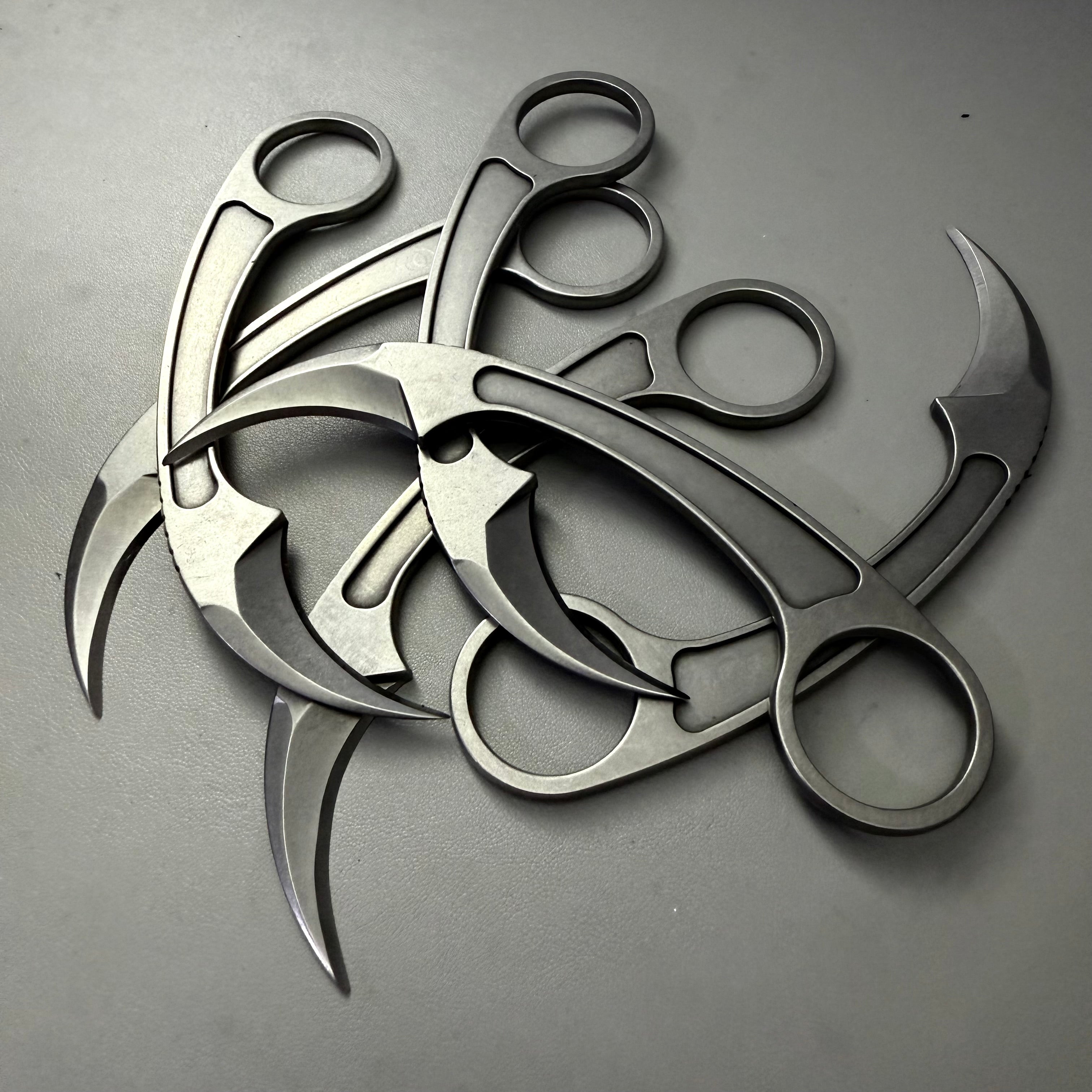Skeletonized Karambit with Sheath