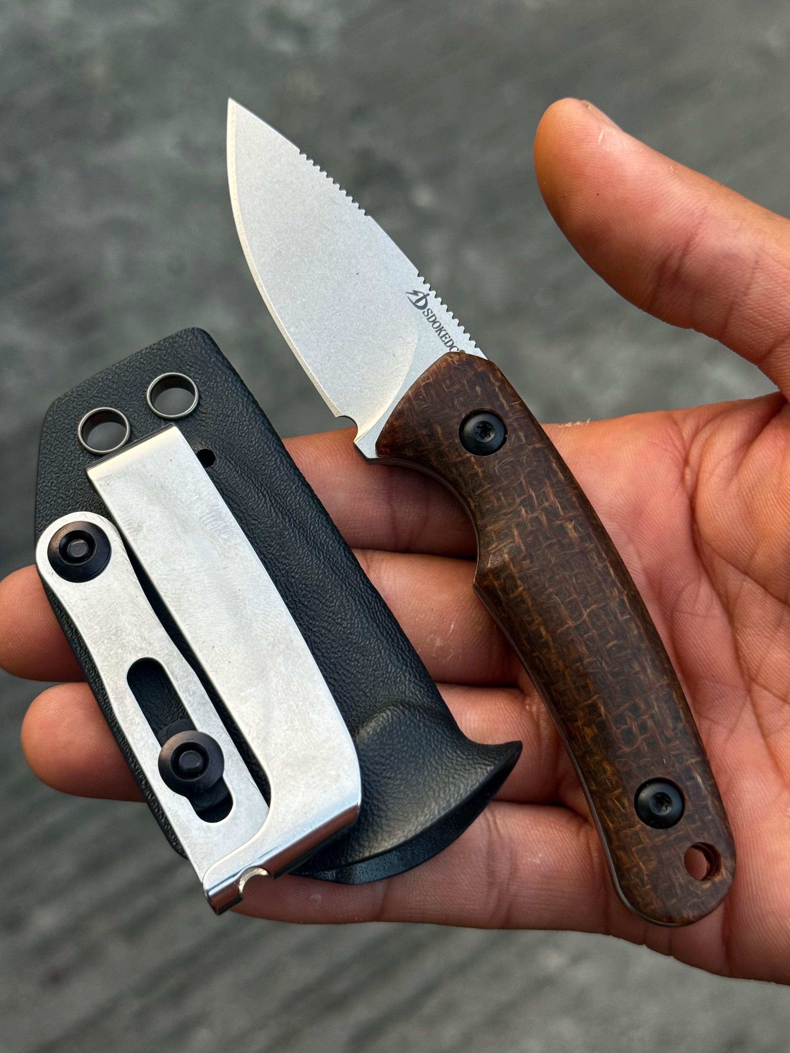 SDOKEDC mini Back-up Fixed Blade