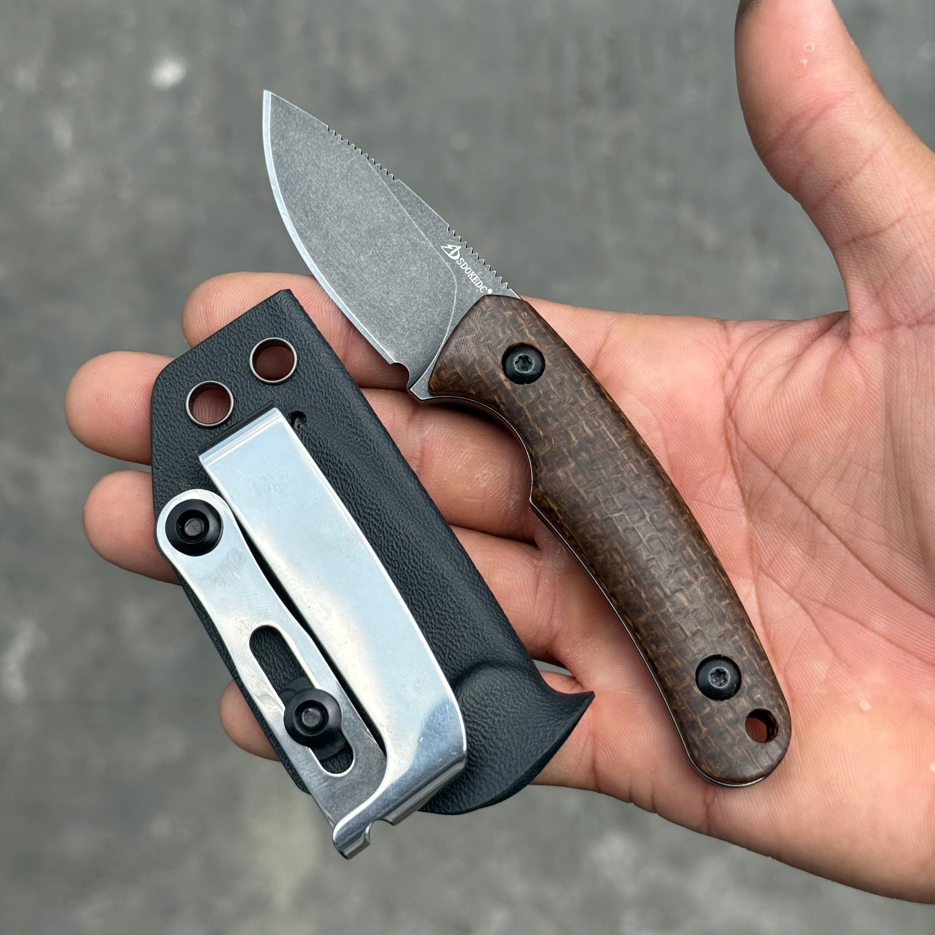 SDOKEDC mini Back-up Fixed Blade