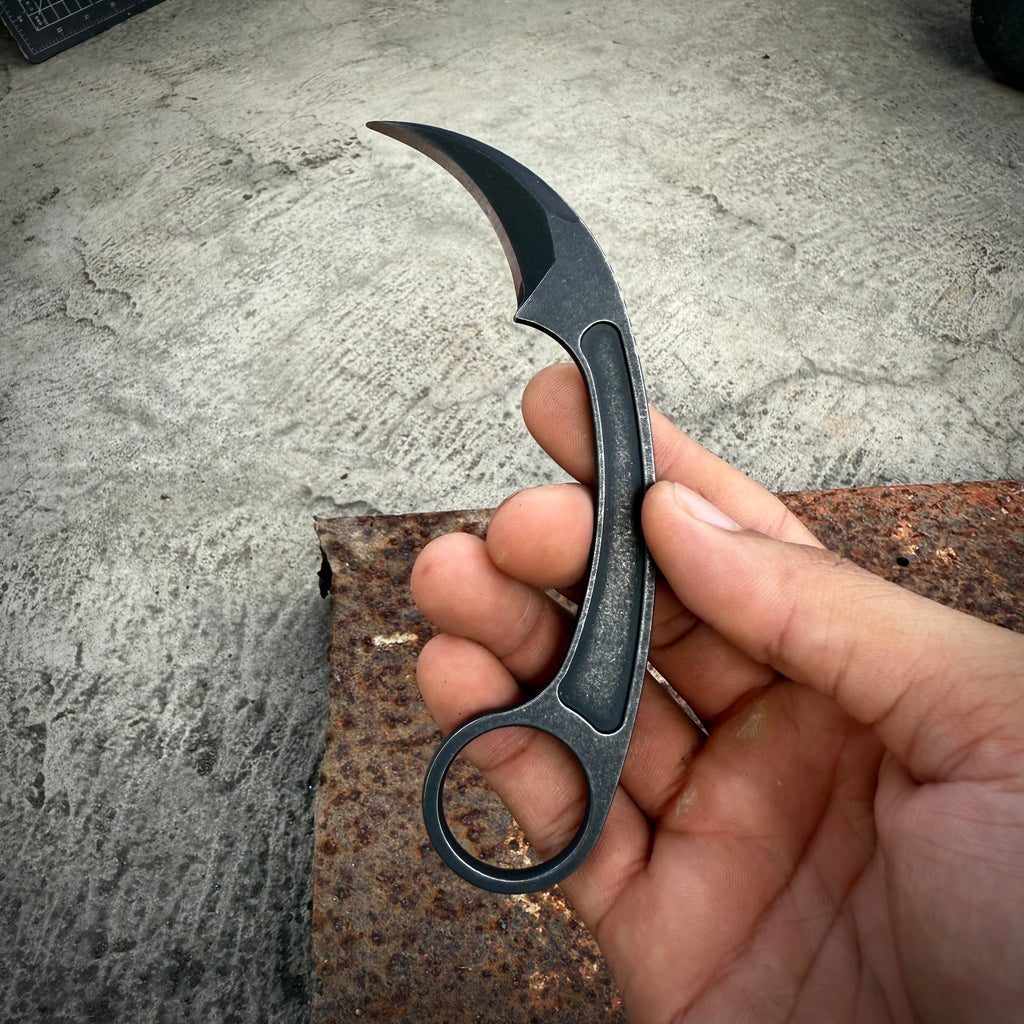 Skeletonized Karambit with Sheath