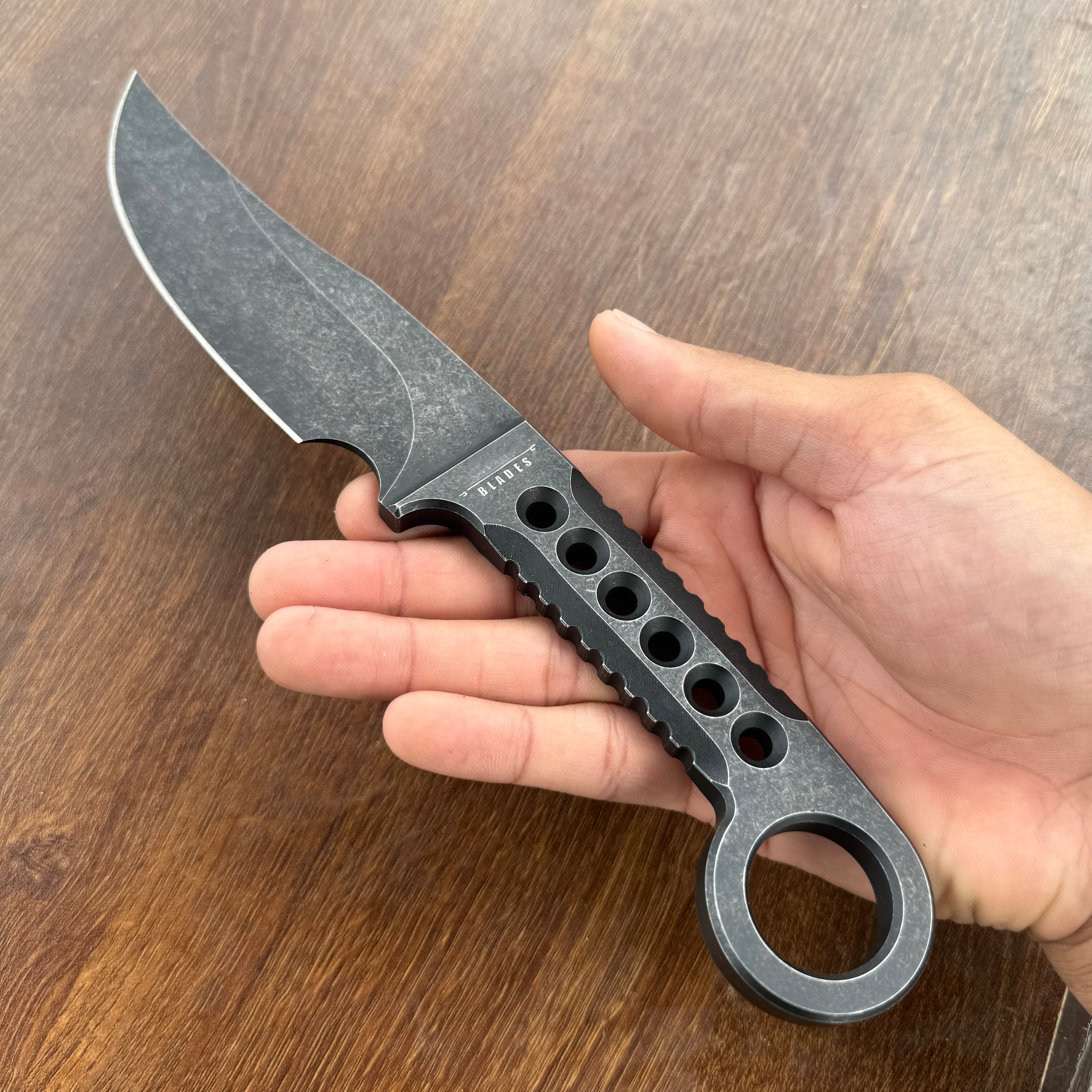 Heavy Skeletonized Fixie with Kydex Sheath