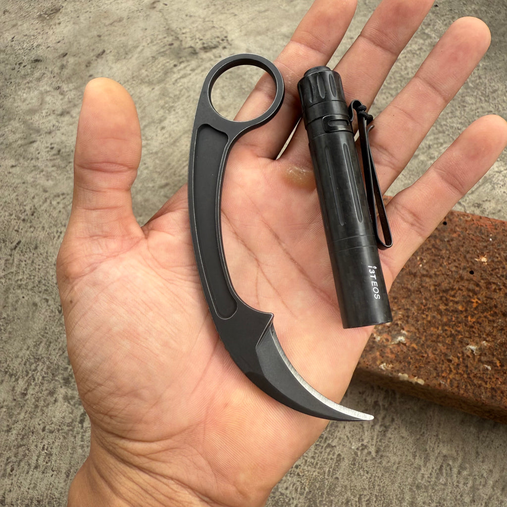 Skeletonized Karambit with Sheath
